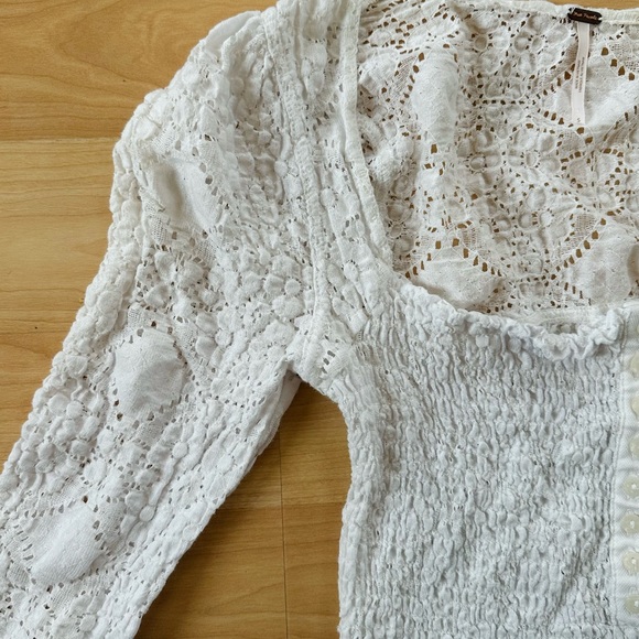 Free People Confection Top in Evening Cream - Picture 9 of 11